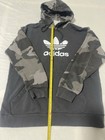 Adidas Men s Black And Gray Camouflage Hoodie Size  Xl