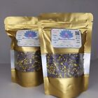 Dried Blue Lotus Cut Flower Pure Nymphaea Caerulea Organic Natural Tea smoke 30g