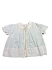 Vintage Girl s Baby Blouse Top Short Sleeve Lace Trim Pink