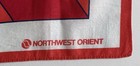 Vintage Northwest Orient Airlines Red Logo Scarf 15    Square Crew Uniform