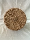 Wicker Tightly Woven Vtg Natural Grass Coil Basket