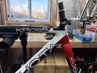 Small Kuota Kross Carbon Cx Frameset Frame fork headset seatpost   4 69 Pounds  