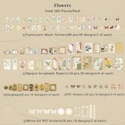 260 Pieces Vintage Scrapbook Supplies Pack Vintage Ephemera Bundle Junk Journal