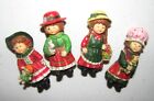 Vintage Silvestri  1   Ornament 4 Girls Fairy Garden Mini Figurines Craft Supply