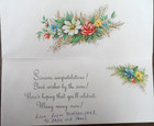 Vintage Card - Best Wishes - Writing Inside  No Envelope