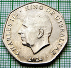 Gibraltar King Charles Iii 2024 50 Pence  Christmas - Snow-covered Buildings Unc