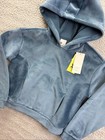 All In Motion Hoodie Sweatshirt Girls Youth Large 10 12 Blue Velour Pullover