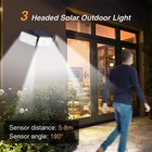 Claoner 368 Led Solar Security Light Pir Motion Sensor Outdoor Garden Flood Lamp