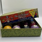 Vtg Hyatt Fancy Pocket Billiard Balls Albany Billiard Ball Co  Complete Set
