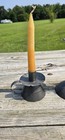 Vtg Antique Primitive Candle Holder Lot Hog Scraper Style Pushup 4 Metal Candle