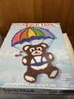 Mcneill Latch Hook Kit 7529 Parachute Bear Rug Wall Hanging New Vtg 1982 Sealed