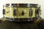 1960s Rogers 5x14 White Marine Pearl Powertone Snare Drum