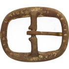 Brass New Hippie Minimalist Hippy Retro Mcm Boho Nos 1970s Vintage Belt Buckle