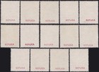 1942 Wwii Nazi Jersey Swastika Overprint Set Mnh Reproduction Stamp Sv  2-
