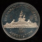1993 Moncton New Brunswick Fine Silver Medal Canada Cna Rcna Canadian Numismatic
