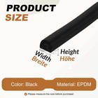 Epdm Rubber Seal D Profile Draught Excluder Car Door Seal Strip Hollow Edgeguard