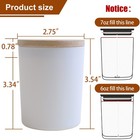 Connoo 15 Pack Colorful Glass Candle Jars Bamboo Lids For Making Candles 7 Oz