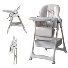 Adjustable Baby High Chair 0-6 Years Portable Infant Feeding Seat W safety Belt