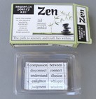 Magnetic Poetry Kit Zen Magnetized Words Open Box 2015 Party Fun Magnets 3191