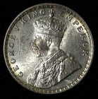 India-british George V Silver 1919  c  Rupee Calcutta Mint Aunc Km  524  28 833 