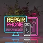 Phone Repair Neon Sign  Lights Hanging Wall Art Decoration Phonerepair 
