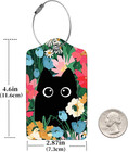 2 Pcs Luggage Tags For Suitcase  Cute Unique Pu Leather Travel Bag Tag With Priv