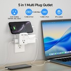 Us Travel Adapter Wall Charger Ac Usb Power Plug grounded Outlet Plug