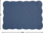  Quilted Placemats Set Of 6 Washable-13x18 Inches Rectangular Placemats 