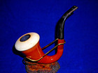        Vintage Medium 2 1 4  Diameter Bowl Clean Calabash Meerschaum Bowl Gourd -tu6