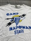 True Vintage 1960s Tee Shirt Camp Napowan Staff Bird Boy Scouts