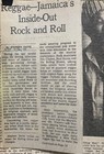 Vintage 1975 New York Times Clipping - Reggae Toots Maytals Jimmy Cliff - Full