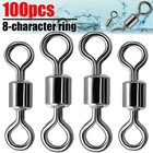 Rolling Barrel Swivel 42-330lb Fishing Swivels Solid Ring  1- 8 1 0-6 0