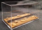 N Scale - Single Track 8  - Display Case -   desert  Scene  For Any N Train