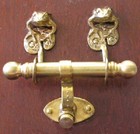 Frog Bronze Duet Door Knocker In Bronze