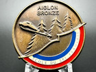 Vintage Ecole Du Ski Francais Aiglon Bronze French Ski School Bronze Medal L841