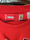 Ferrari Fila Scuderia F1 Racing Polo Shirt L Red Italy Vodafone Shell
