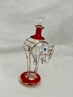 Egyptian Mouth Blown Glass Perfume Elephant Design Bottle 24k Gold Accent 5 5 