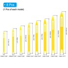 8pcs Plastic Fishing Net Repair Kit 1  2  3  4  5  6  7  8   Yellow