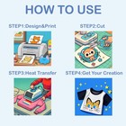 Heat Transfer Paper For Inkjet   Laserjet Printer  20 Sheets 8 5 x11   Dark 3   