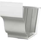 Amerimax 5 In  Galvanized White Slip-joint Gutter Connector 33209 Amerimax 33209