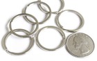 Wholesale Lot 50 Key Rings Split Rings Silver Keychain 25mm 1  Diameter Ring