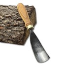 Bent Gouge     52100 Steel Blade  Ash Handle  Custom Size  Spoon   Bowl Carving