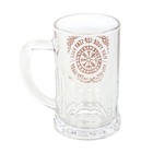 Viking Vegvisir Beer Tankard 500ml Glass Mug   Coaster Set Norse Gift