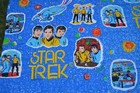 Nwt Vtg Star Trek Bed Comforter Blanket 1970s 64 5   X 75 5  