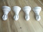 4 Cast Iron Bathtub Clawfoot Claw Feet Foot Bath Tub Restoration Distressed Four
