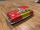 Vintage Japan Tin Litho Woody Sedan Friction Motor Working New Jersey Vg