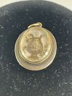 Incredible Antique Victorian Memento Encased Scenic Hair Work  Brooch Music 14kt