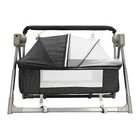 Portable Electric Baby Swing Cradle Bassinet Rocking Crib Infant W  Bluetooth