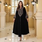 Muslim Women Dubai Abaya Embroidery Maxi Dress Moroccan Kaftan Islamic Party