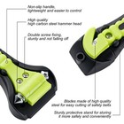 Husfunov Car Window Breaker Hammer And Seat Belt Cutter 2-in-1 2 Pack Green